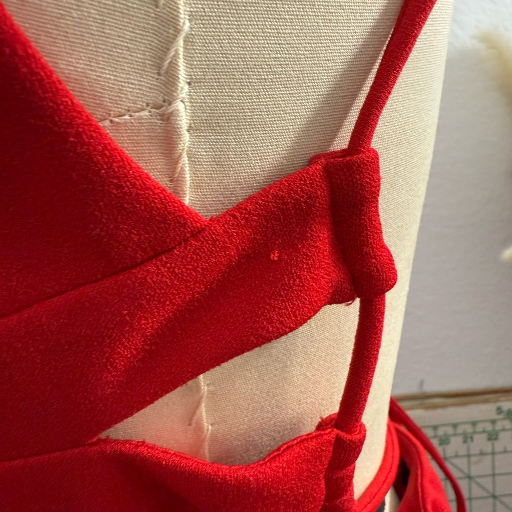 Lulu's Red Ribbed Bodycon Mini Dress - Picture 4 of 12